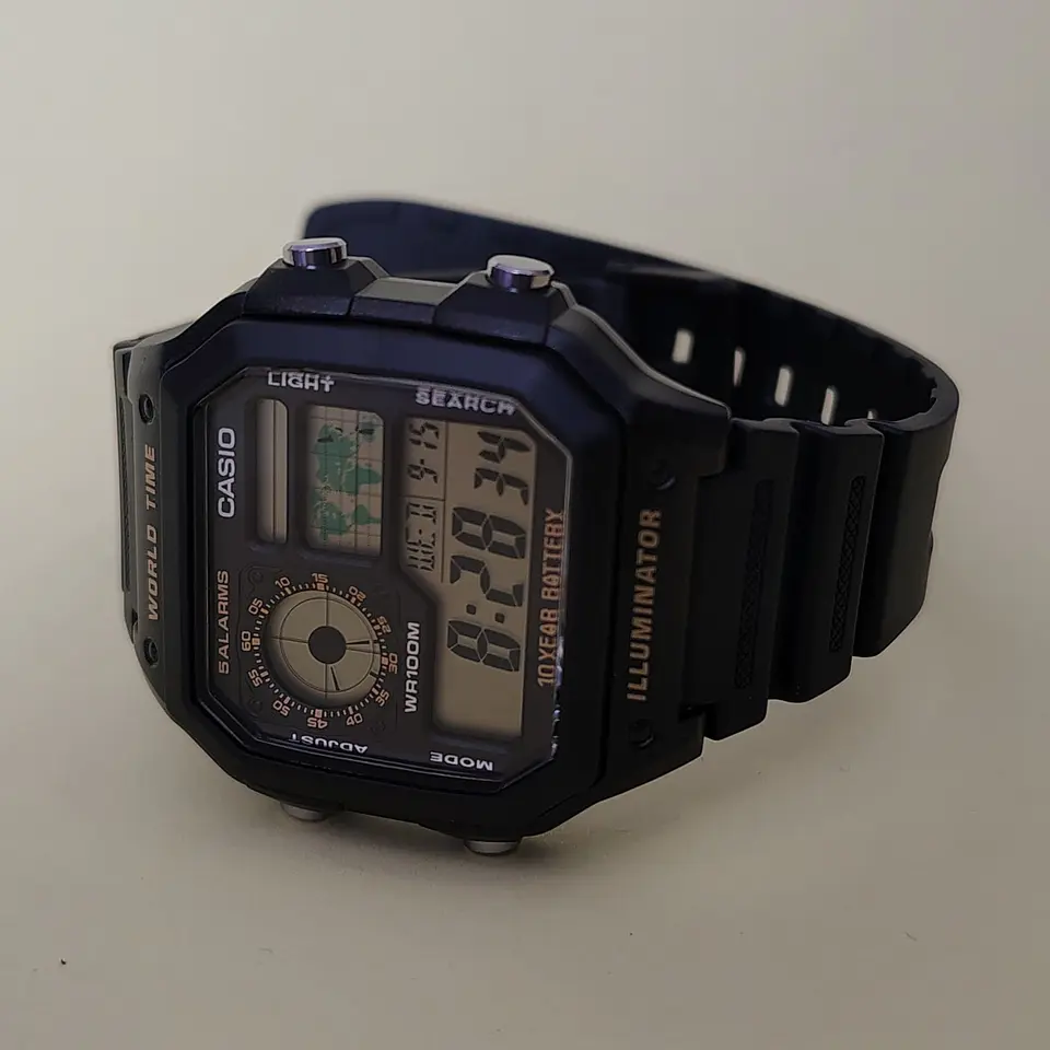 Reloj Casio Digital de Hombre AE-1200WH-1BV  5