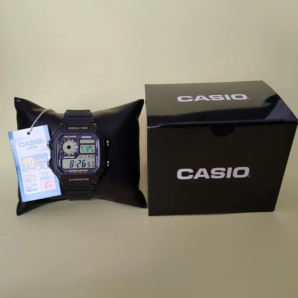 Reloj Casio Digital de Hombre AE-1200WH-1BV  2