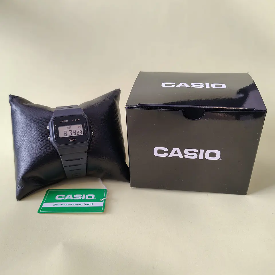 Reloj Digital Vintage Casio Unisex F-91WB-8A  2