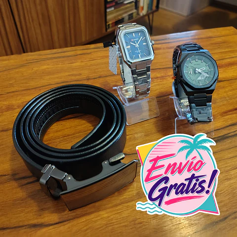 Pack Dia del Padre! 2 Relojes Elegantes + Cinturon