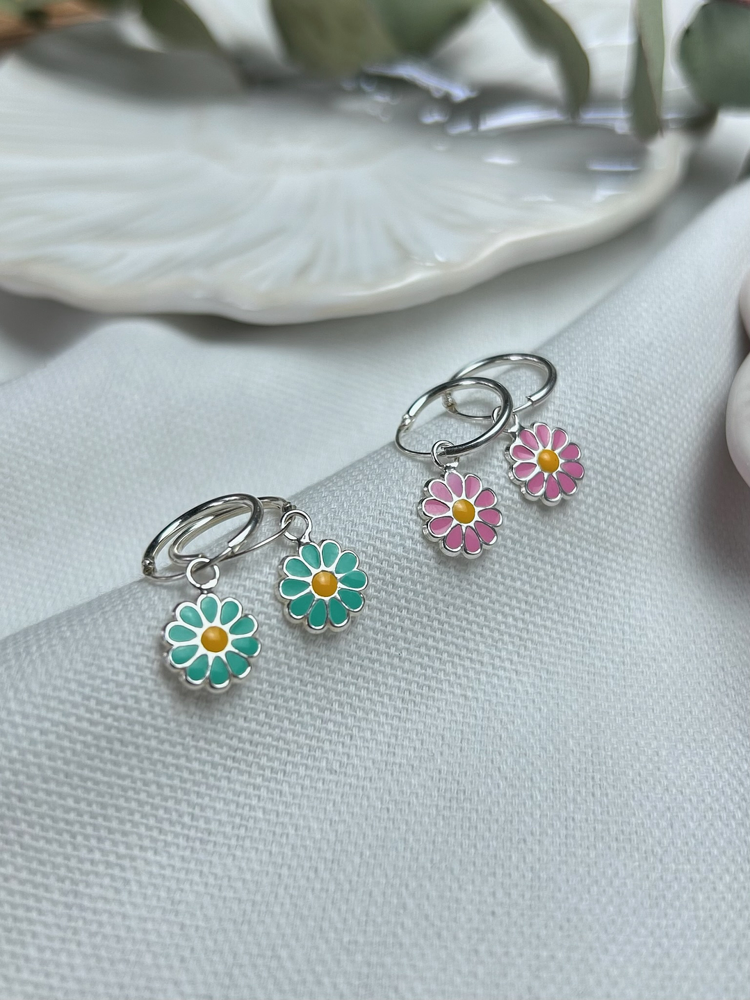 Aros Margaritas | Esmaltadas 2