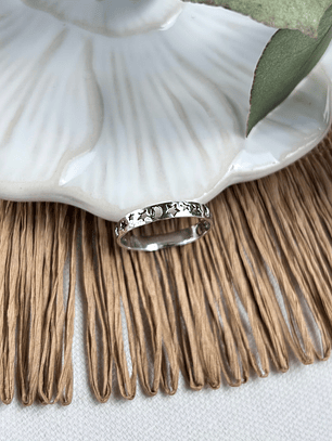 Anillo Luna y Estrellas 