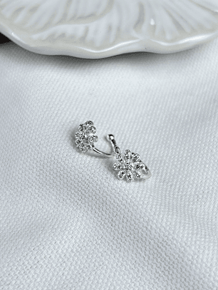 Aro Earcuff Flor circones 