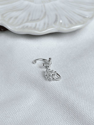 Aro Earcuff Flor circones 