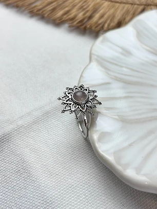 Anillo Amaya Cuarzo Rosa