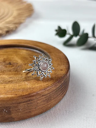Anillo Amaya Cuarzo Rosa