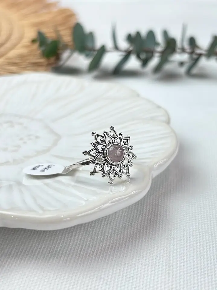 Anillo Amaya Cuarzo Rosa 3