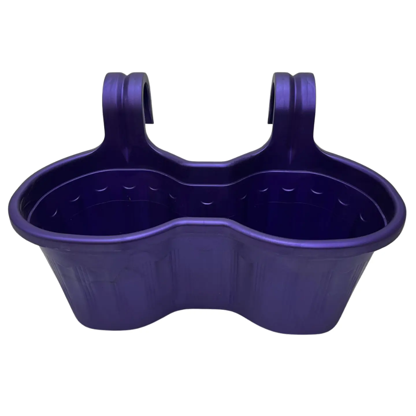 Macetero Doble Colgante para Reja o Balcón 1