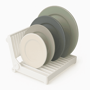 Secaplatos organizador plegable plástico