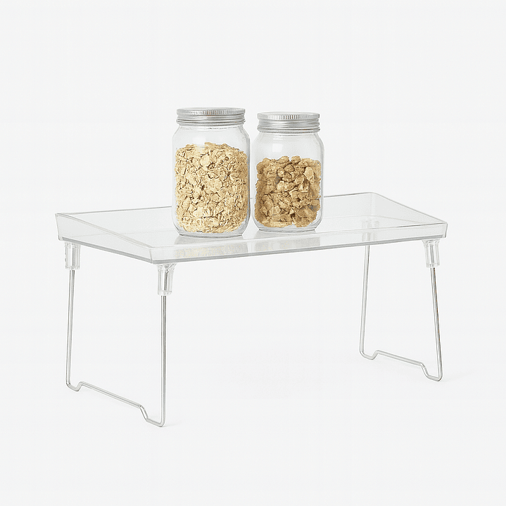 Repisa organizadora plástica transparente 2