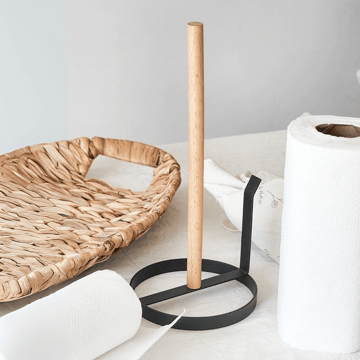 Porta Rollo De Cocina Toalla Nova Madera 2