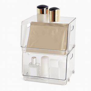 Set 2 Cajas Organizadoras Apilable  Almacenamiento