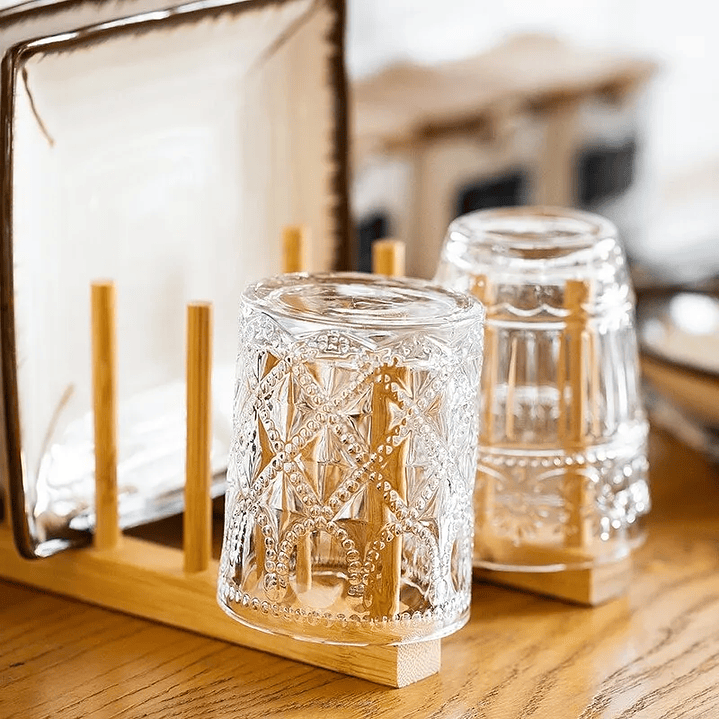 Organizador Escurridor De Platos De Bambú 3