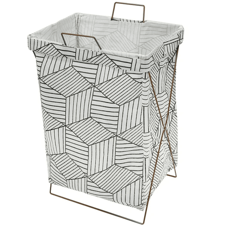 Cesta de ropa sucia base metal 1