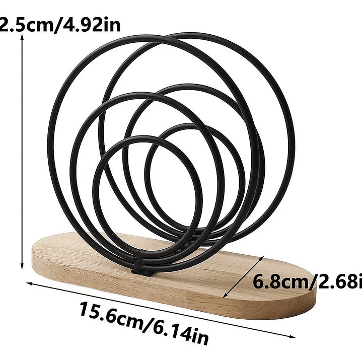 Servilletero Metal bambú Home 3