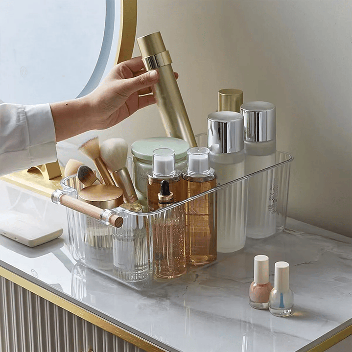 Caja Organizadora Transparente Mango Bambú 4