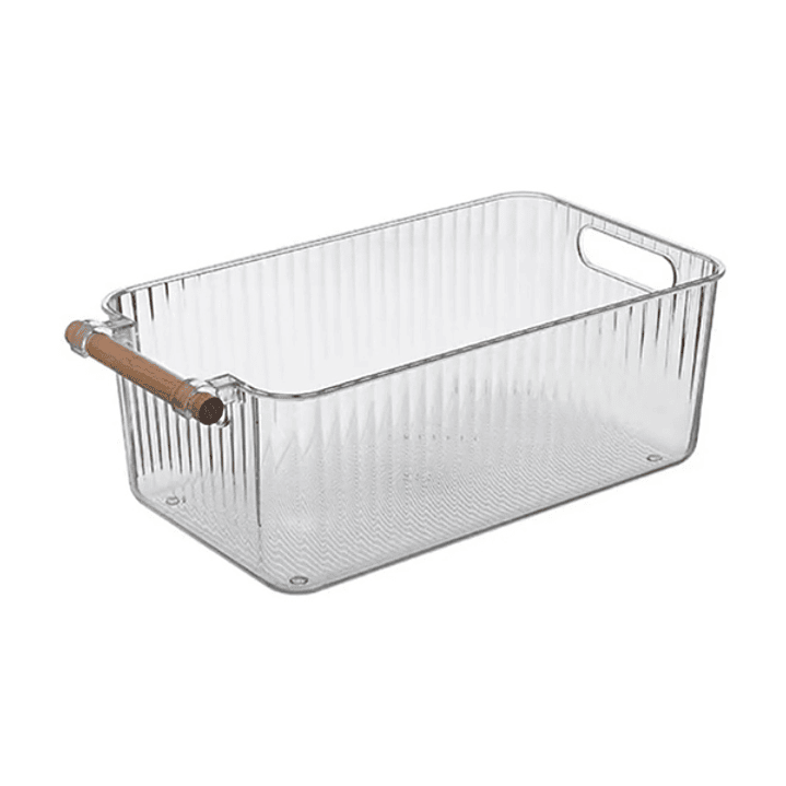 Caja Organizadora Transparente Mango Bambú 1