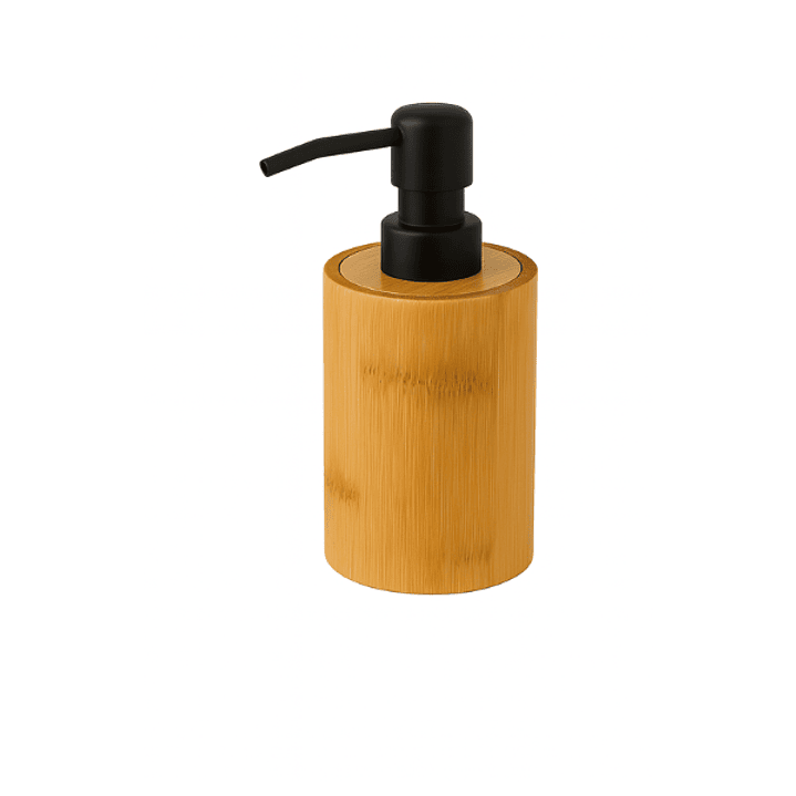 Dispensador Jabon Y Detergente Bambú 1