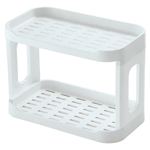 Repisa organizadora plástica 2 niveles multiuso