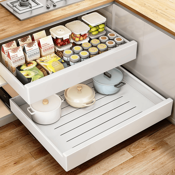 Organizador Bandeja Extraíble Deslizante Para Gabinete 4