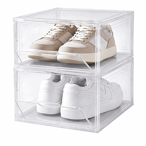 Pack 2 cajas organizadoras de zapatos