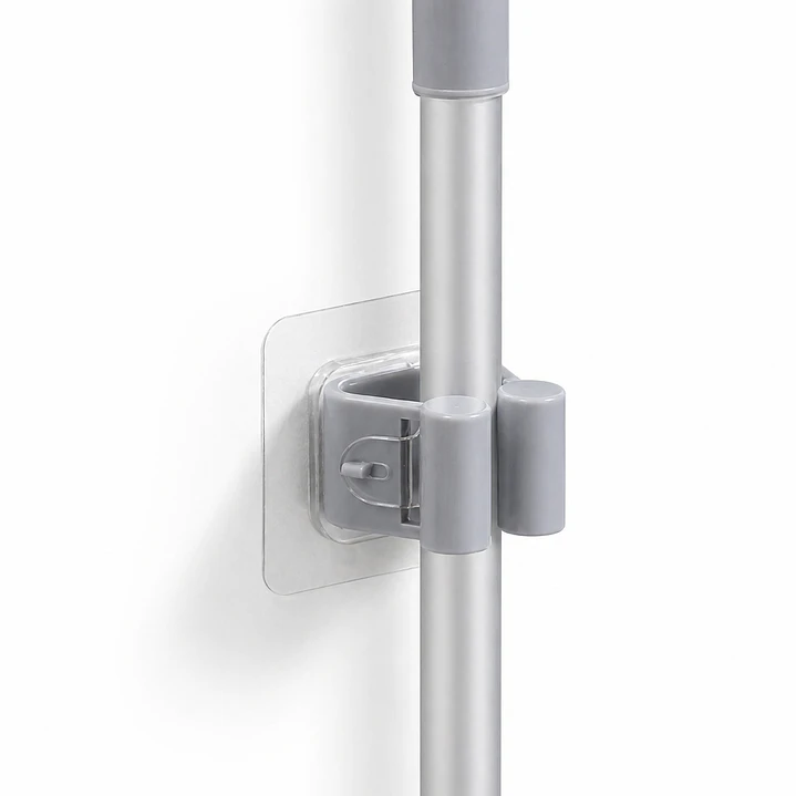 Pack 4 soportes de pared para escobas  1