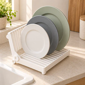 Secaplatos organizador plegable plástico