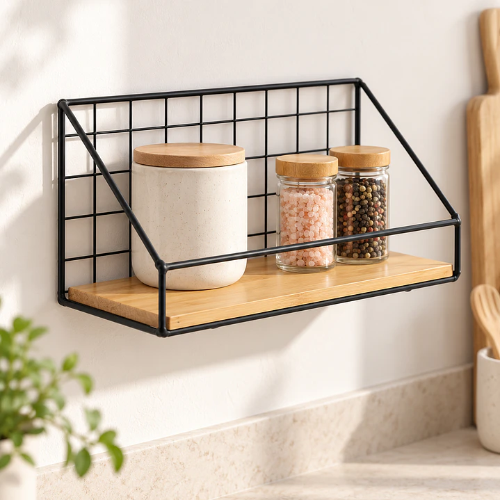 Repisa de pared estante decorativo 25x13x9.5 1