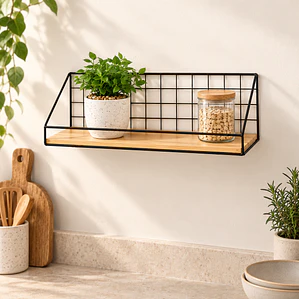 Repisa de pared estante decorativo 45x13x14.5