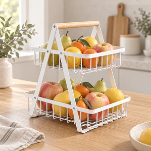 Frutero De Mesa Hierro 2 Niveles Max