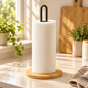Porta Rollo De Cocina Toalla Nova Madera