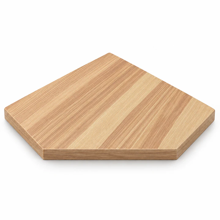 Repisa de esquina para pared 30x30x1.8 madera 3