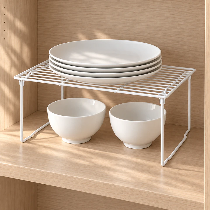 Repisa Metálica Apilable Organizadora De Cocina 1