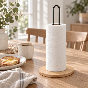 Porta Rollo De Cocina Toalla Nova Madera