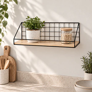 Repisa de pared estante decorativo 45x13x14.5