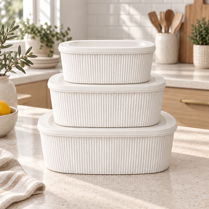 Set 3 tupper envases hermeticos para alimentos 1