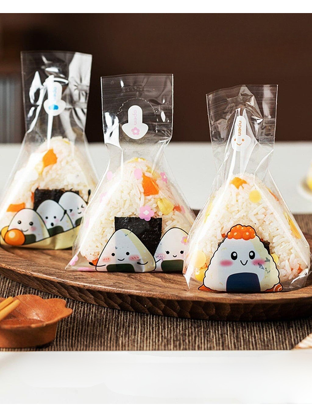 Envoltorio para onigiri con imágenes 100 unidades 1