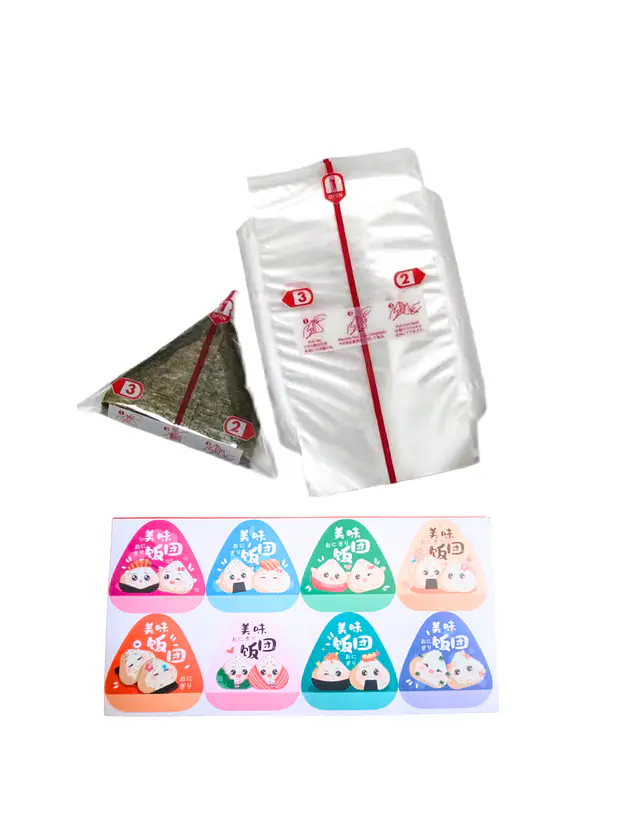 Envoltorio onigiri 40 un + sticker 1