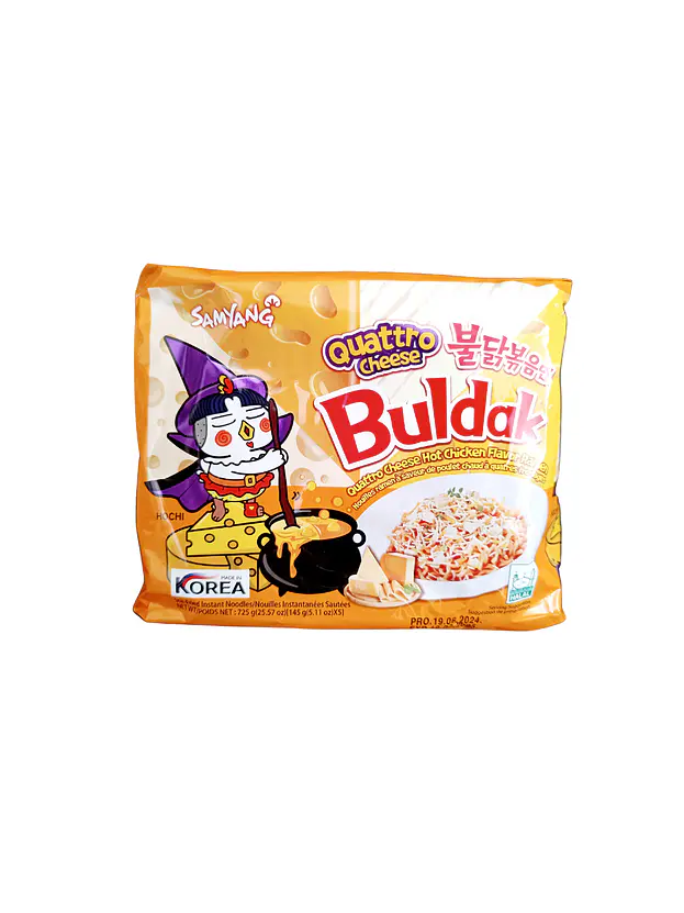 Pack 5 Buldak Cuatro Quesos 1