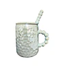 Taza con tapa y cuchara celeste - Miniatura 2