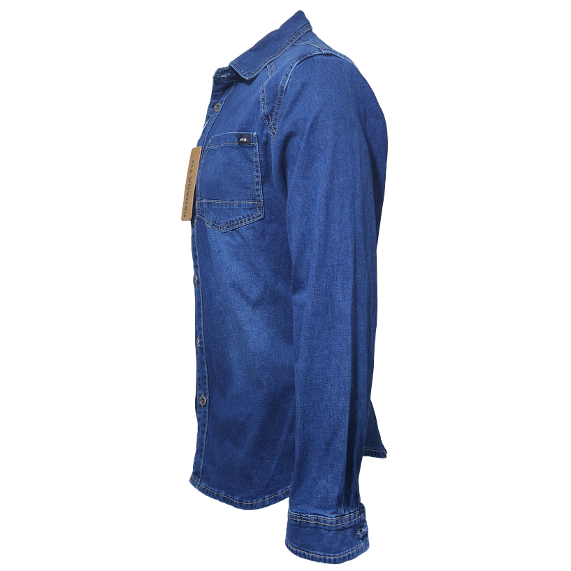 Camisa Mezclilla Manga Larga HCM111 3