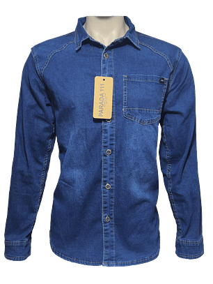 Camisa Mezclilla Manga Larga HCM111