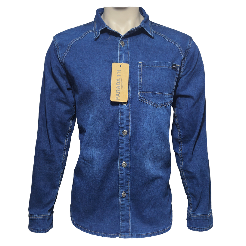 Camisa Mezclilla Manga Larga HCM111 1