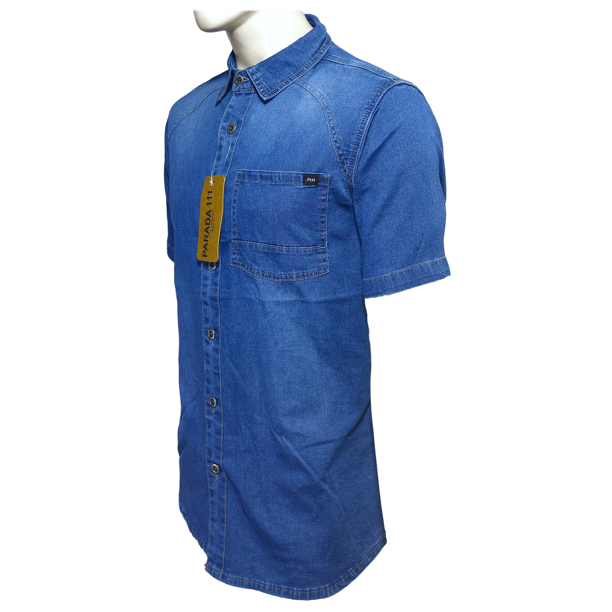 Camisa Mezclilla Manga Corta HCM10 3