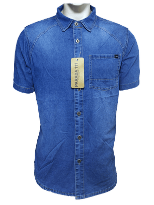 Camisa Mezclilla Manga Corta HCM10