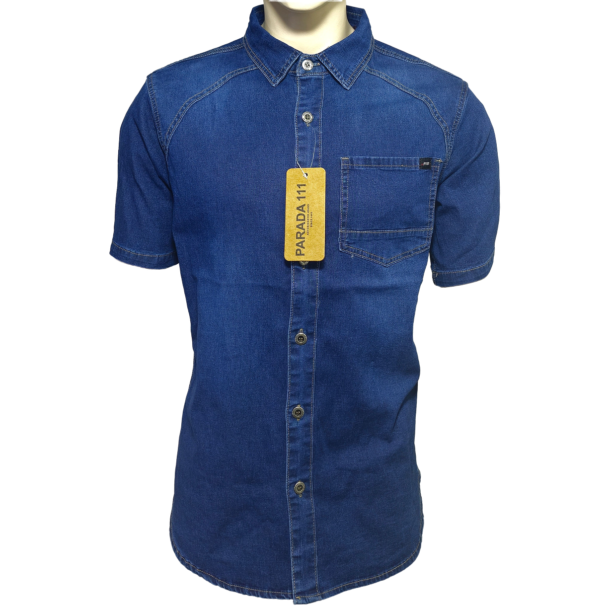 Camisa Mezclilla Manga Corta HCM11 1