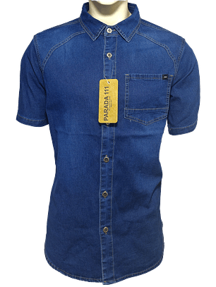 Camisa Mezclilla Manga Corta HCM11