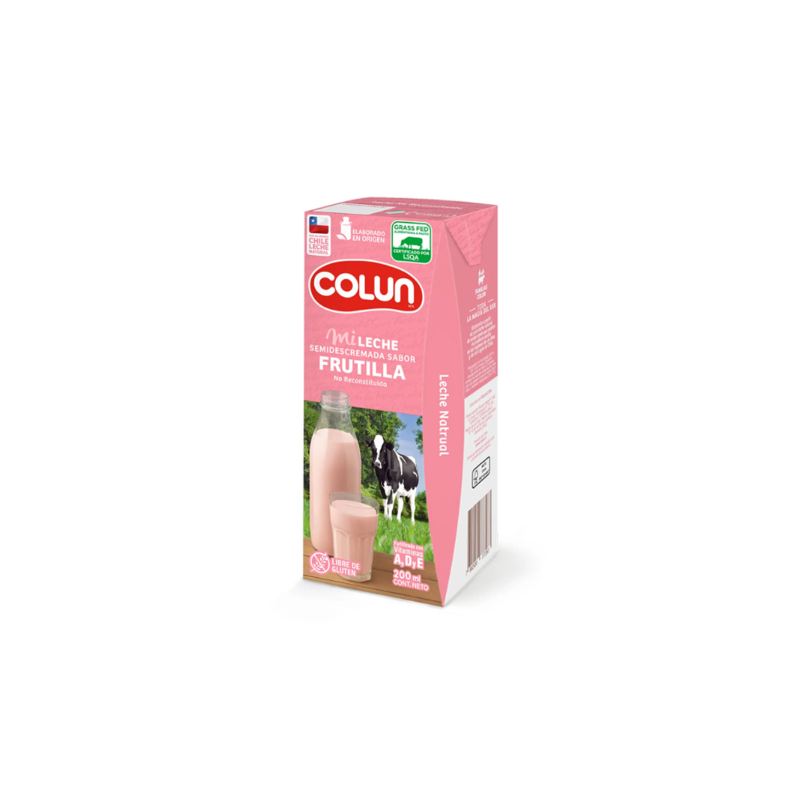 leche frutilla 200 ml colun 1