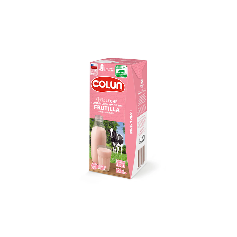 leche frutilla 200 ml colun 1