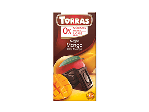 Chocolate mango 75 gr s/azucar Torras